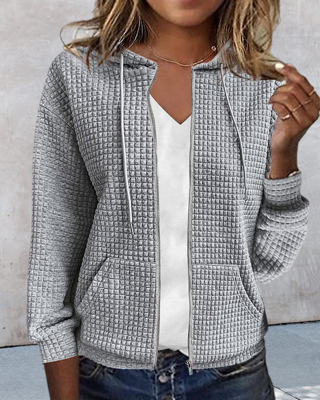 Stylische Strickjacke für Damen mit Kapuze