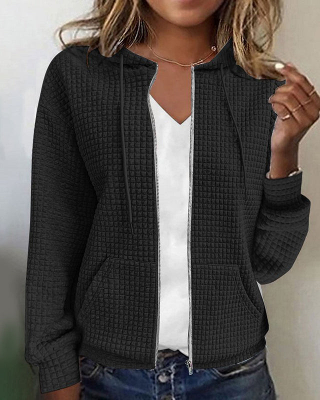 Stylische Strickjacke für Damen mit Kapuze