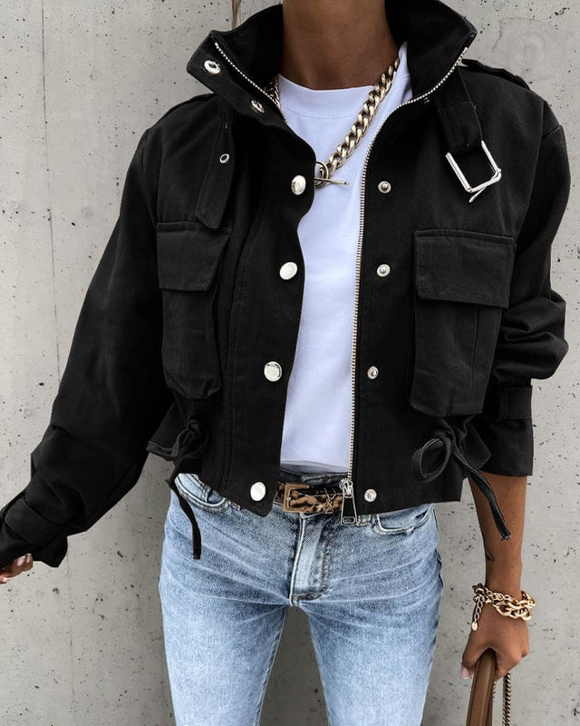 Stylische Übergangsjacke für Damen mit Taschen