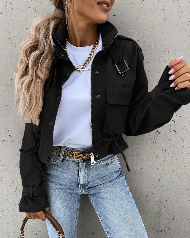 Stylische Übergangsjacke für Damen mit Taschen