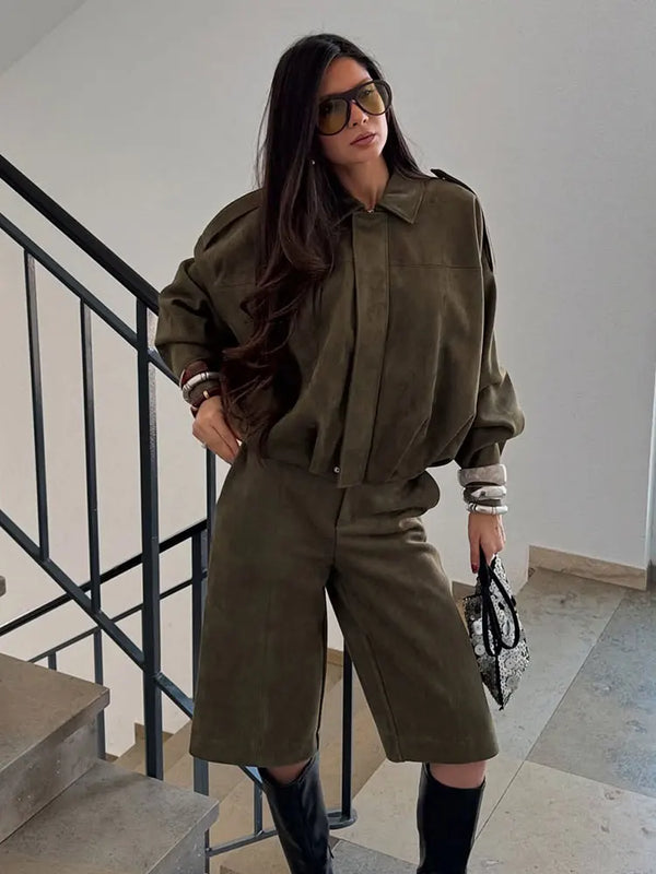 Stylische Übergangsjacke für Damen in Grün