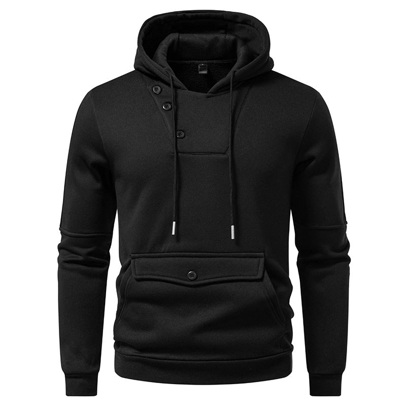 Stylischer Hoodie mit Knopfdetails für Herren