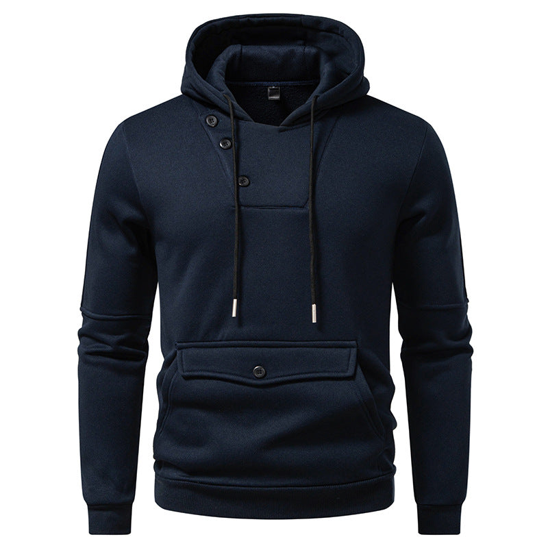 Stylischer Hoodie mit Knopfdetails für Herren