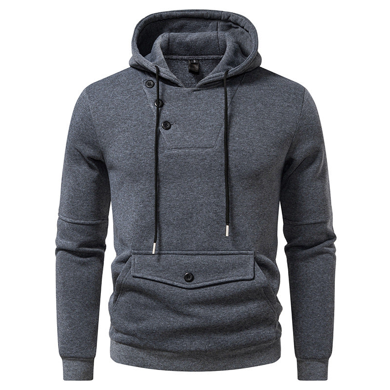 Stylischer Hoodie mit Knopfdetails für Herren