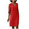 Wilma - Elegantes Kleid mit V-Ausschnitt