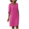 Wilma - Elegantes Kleid mit V-Ausschnitt