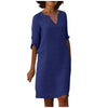 Wilma - Elegantes Kleid mit V-Ausschnitt
