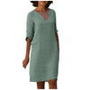 Wilma - Elegantes Kleid mit V-Ausschnitt