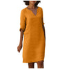 Wilma - Elegantes Kleid mit V-Ausschnitt