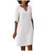 Wilma - Elegantes Kleid mit V-Ausschnitt