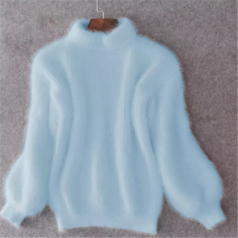 Gabrielle - Lockerer strickpullover in unifarbe
