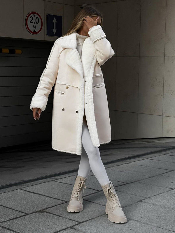 Teddy Coat für Damen mit Felloptik