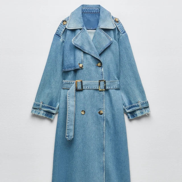 Eleganter Trenchcoat für Damen mit Taillengürtel