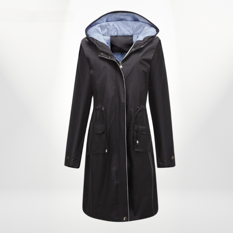 Trenchcoat für Damen mit Kapuze