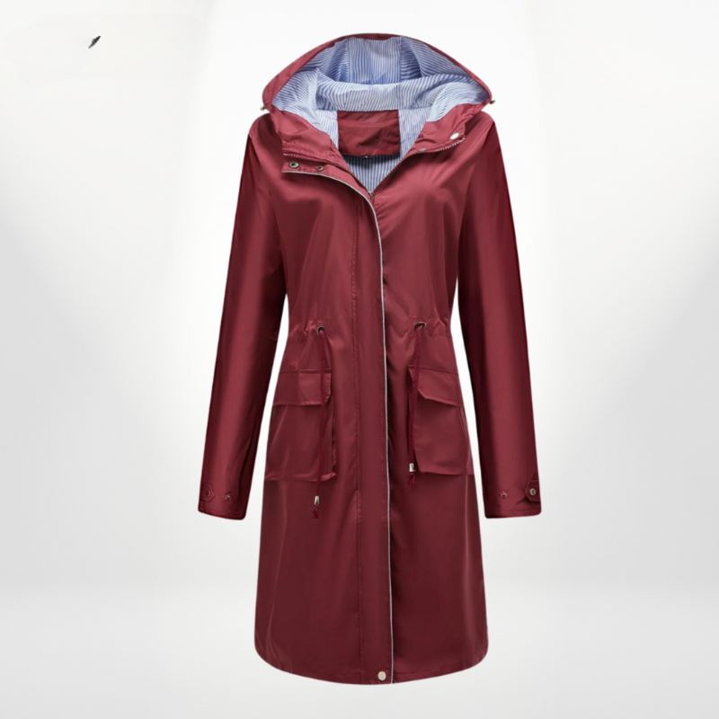 Trenchcoat für Damen mit Kapuze
