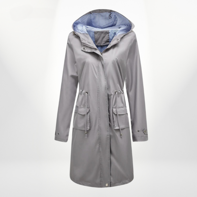 Trenchcoat für Damen mit Kapuze