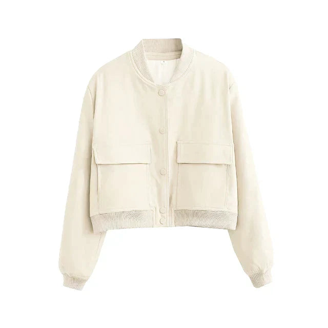 Trendy Übergangsjacke für Damen im Bomberstil