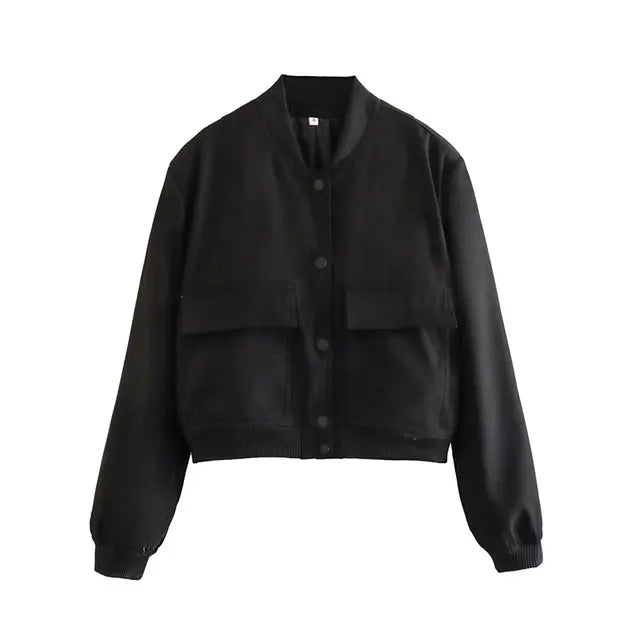 Trendy Übergangsjacke für Damen im Bomberstil