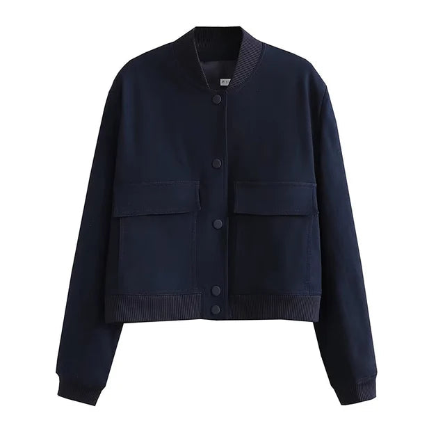 Trendy Übergangsjacke für Damen im Bomberstil