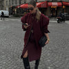 Übergroße Steppjacke mit Reißverschlusstaschen für Damen