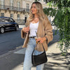 Übergroße Strickjacke mit Knopfdetails für Damen