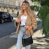 Übergroße Strickjacke mit Knopfdetails für Damen