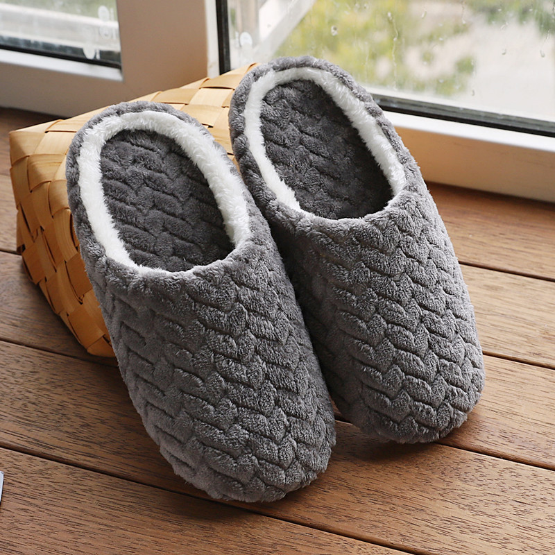 Unisex Hausschuhe für Winter mit rutschfester Sohle