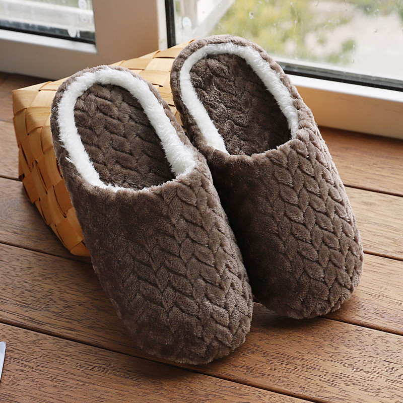 Unisex Hausschuhe für Winter mit rutschfester Sohle