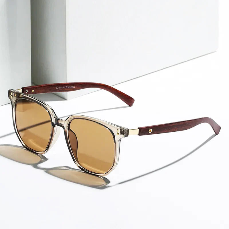 Retro Herren-Sonnenbrille aus Holz mit UV-Schutzgläsern