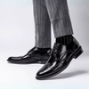 Herren-Leder-Brogue-Anzugschuhe mit gepolsterter Innensohle