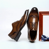Herren-Leder-Brogue-Anzugschuhe mit gepolsterter Innensohle