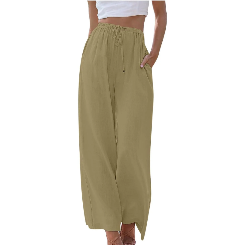 Cassandra - Elegante Hose aus Baumwolle und Leinen
