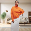 Olive - Klassischer rollkragenpullover für damen