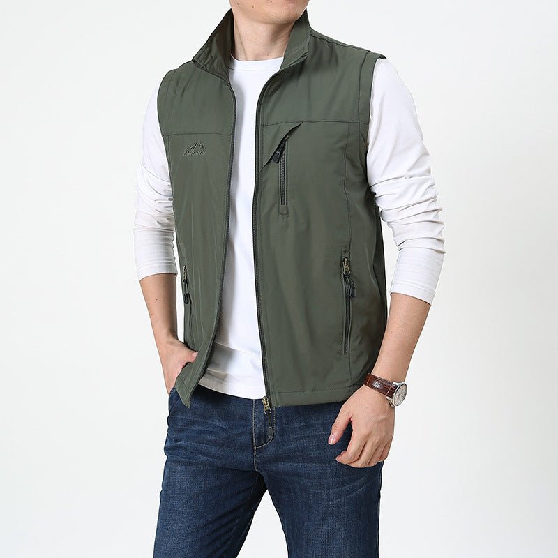 Vest für Herren mit Stehkragen
