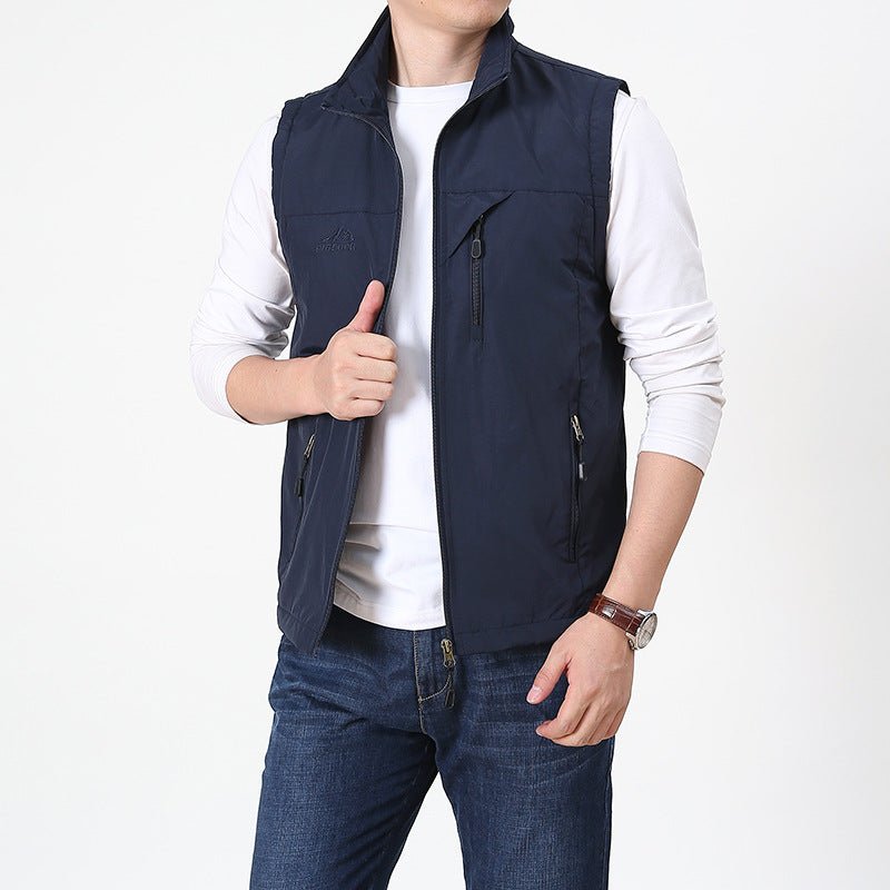Vest für Herren mit Stehkragen
