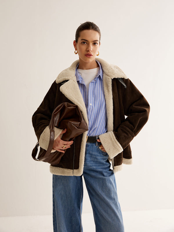 Klassische Fleece Jacke für Damen