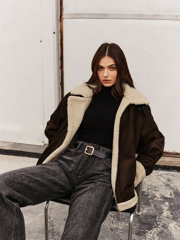 Klassische Fleece Jacke für Damen