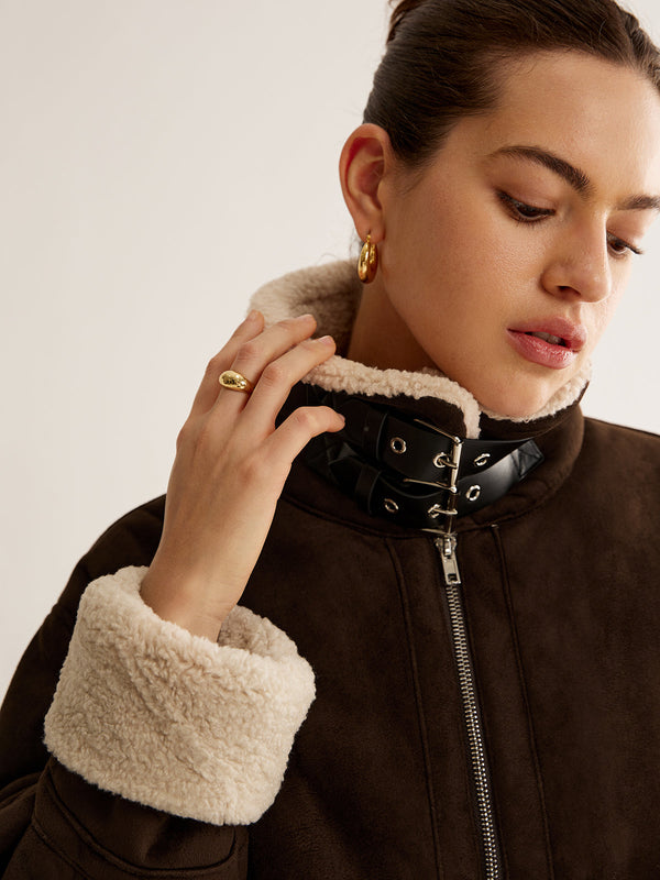 Klassische Fleece Jacke für Damen