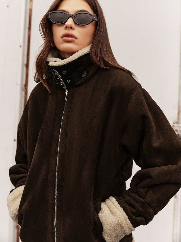 Klassische Fleece Jacke für Damen