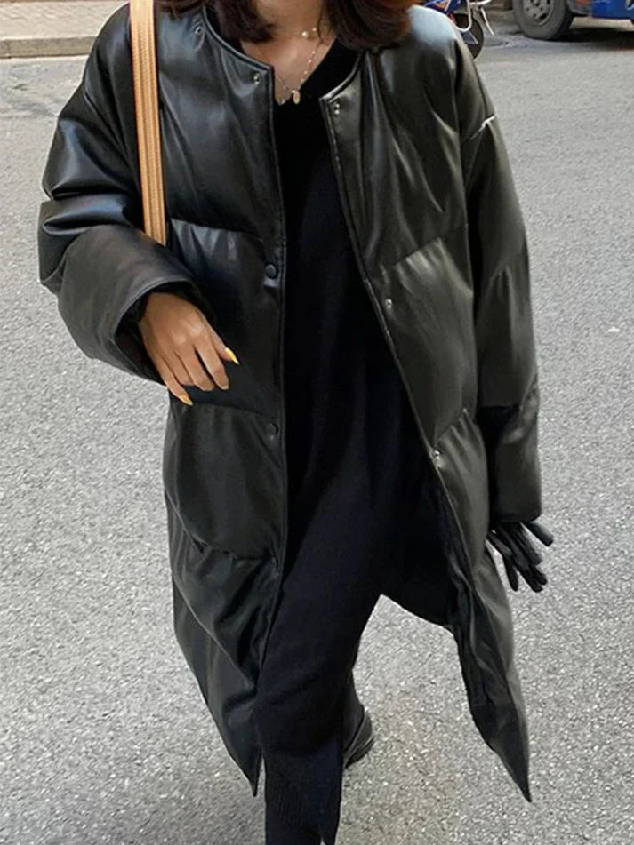 Lilian - Elegante Lange Pufferjacke