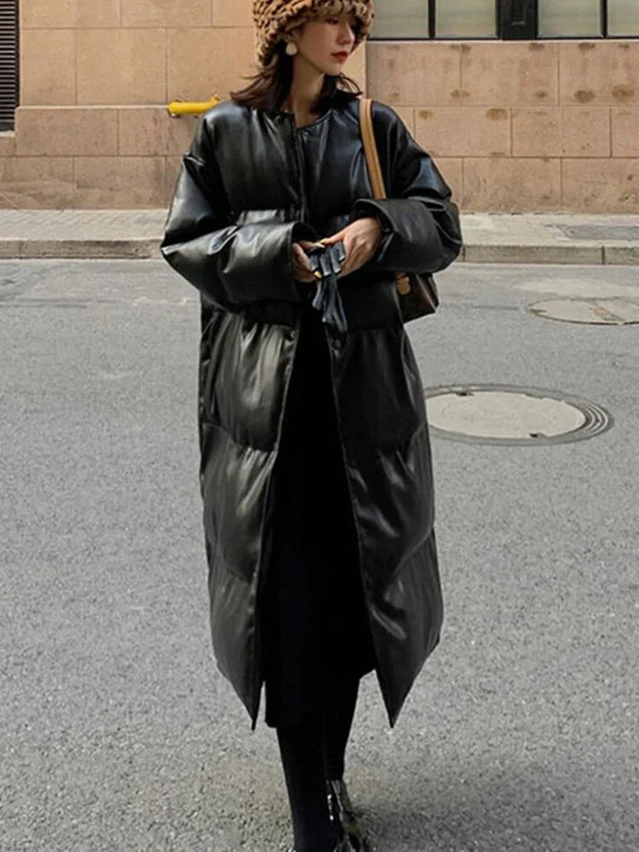 Lilian - Elegante Lange Pufferjacke