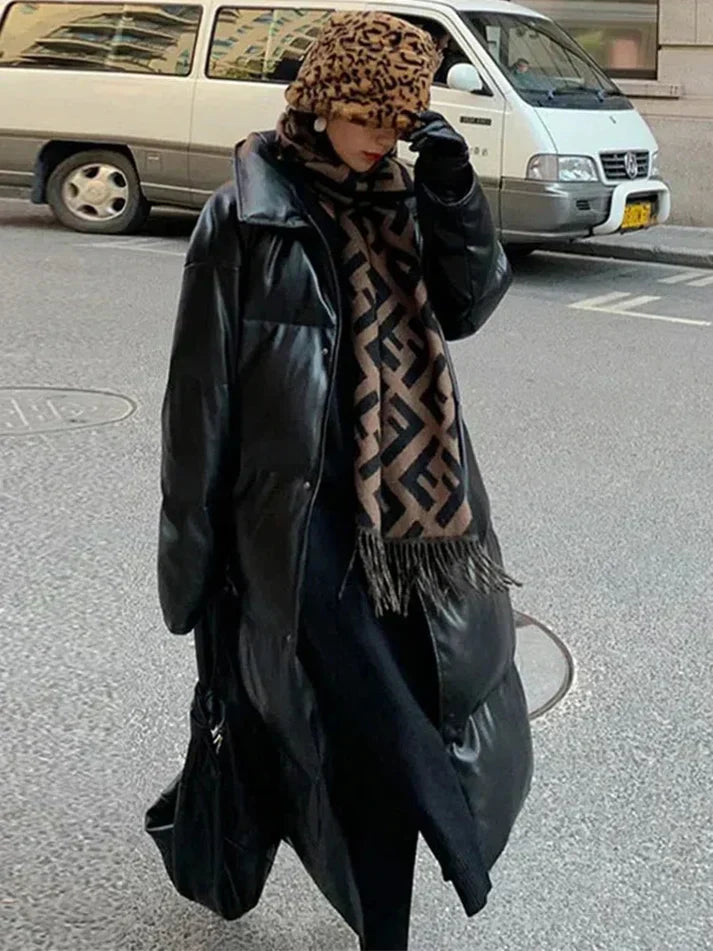 Lilian - Elegante Lange Pufferjacke