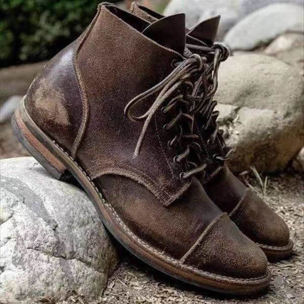 Warme Boots für Herren aus Leder