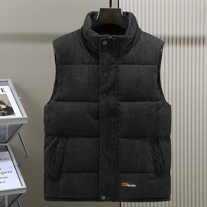 Wärmende weste für Herren in schlichtem Stil