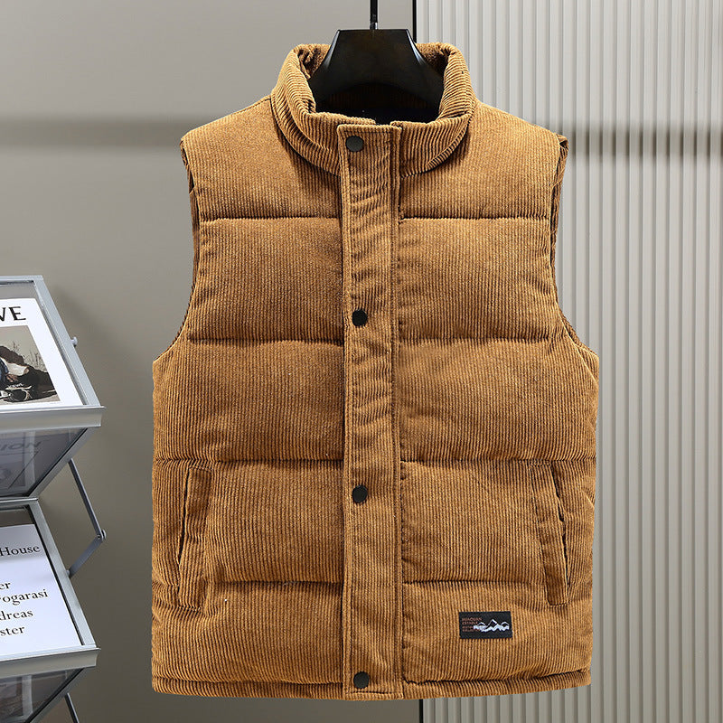 Wärmende weste für Herren in schlichtem Stil