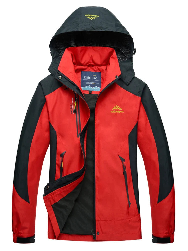 Wasserabweisende Regenjacke für Damen mit Kapuze