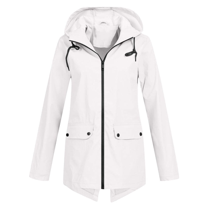 Wasserdichte Regenjacke für Damen mit Kapuze