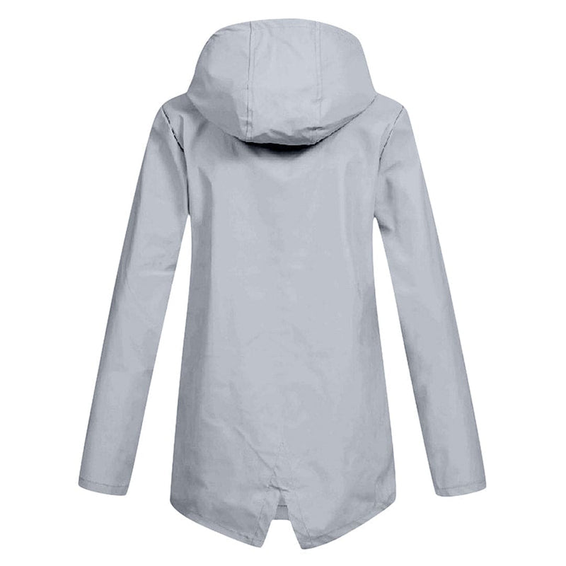 Wasserdichte Regenjacke für Damen mit Kapuze