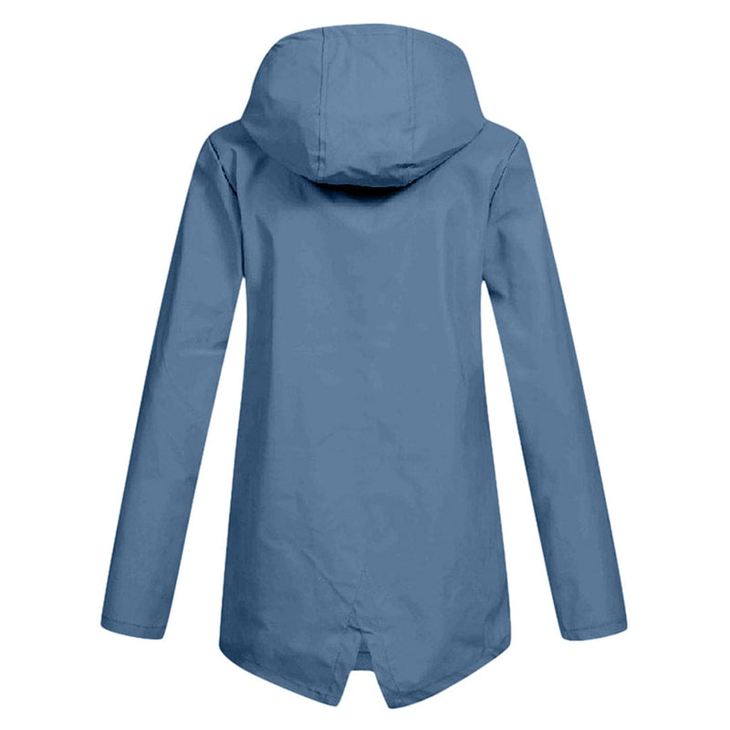 Wasserdichte Regenjacke für Damen mit Kapuze
