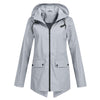Wasserdichte Regenjacke für Damen mit Kapuze